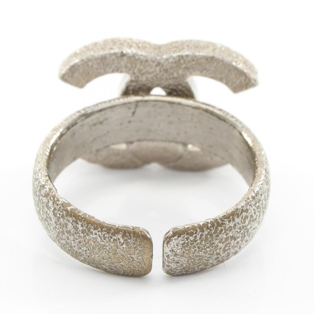 CHANEL Authentic Silver Logo Ring - Picture 3 of 7